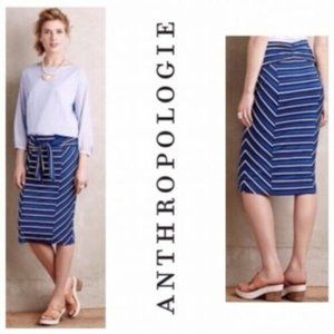 Lilka Large Blue Striped Tideline Skirt Anthro